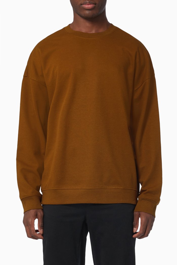 

Filip Life Sweatshirt in Organic Cotton, Brown