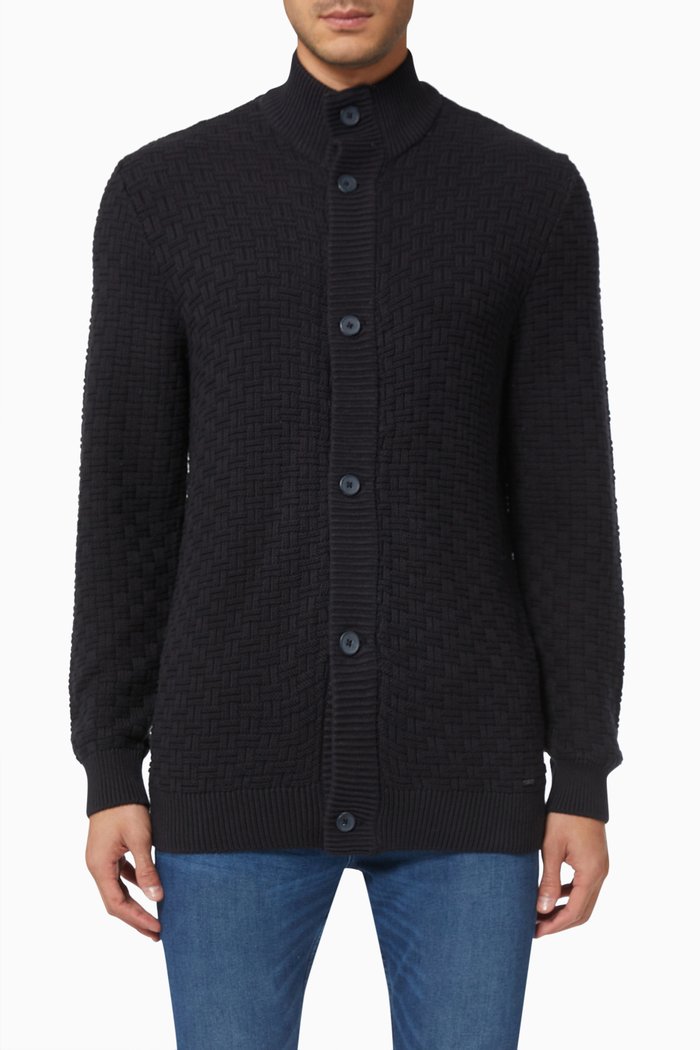 Onskay Life Cardigan in Cotton, Blue