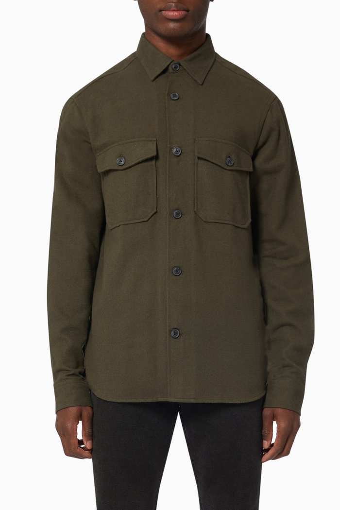 

Milo Life Overshirt in Cotton, Grey