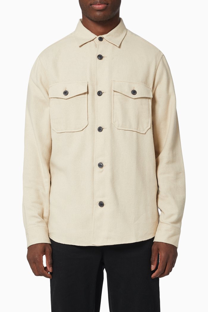 

Milo Life Overshirt in Cotton, Neutral