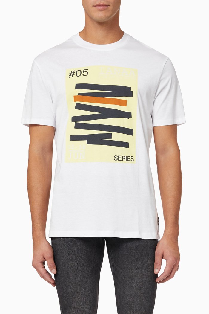 

Onsdrake Life T-shirt in Cotton Jersey, White