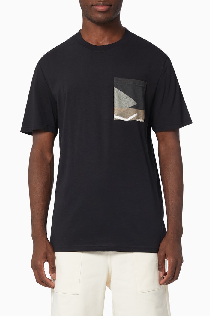 

Dale Life Pocket T-shirt in Cotton Jersey, Black