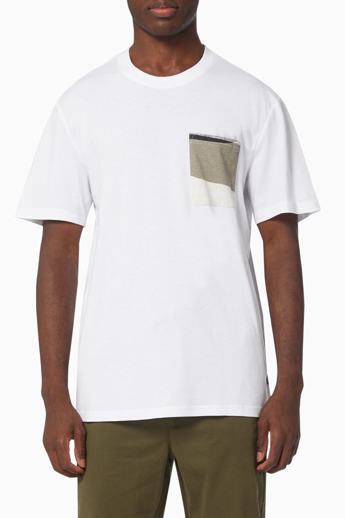 

Dale Life Pocket T-shirt in Cotton Jersey, White