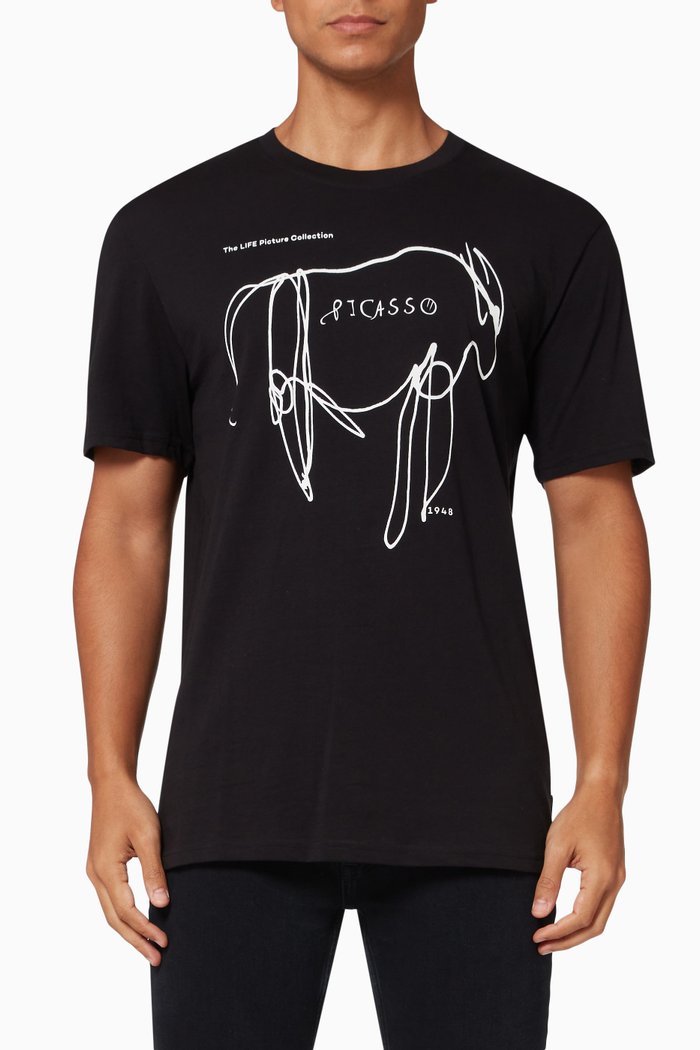 

Onspicasso Life T-shirt in Jersey, Black