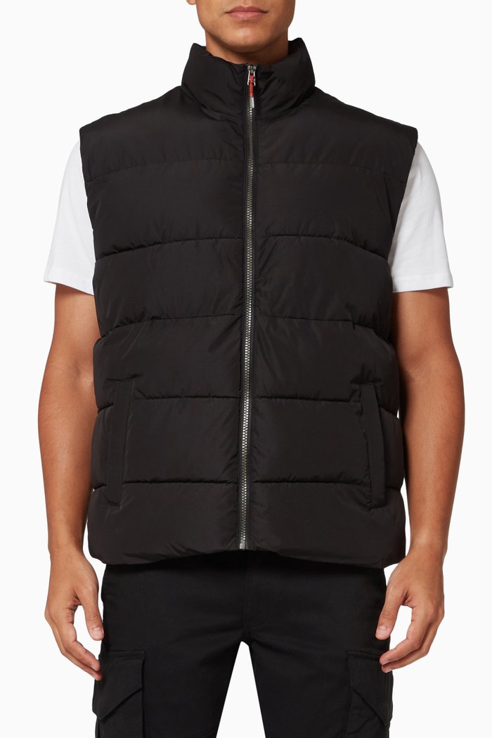 

Onsmelvin Quilted Vest, Black