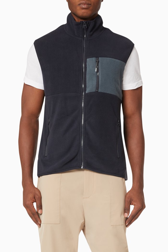 Davis Life Vest in Fleece, Blue