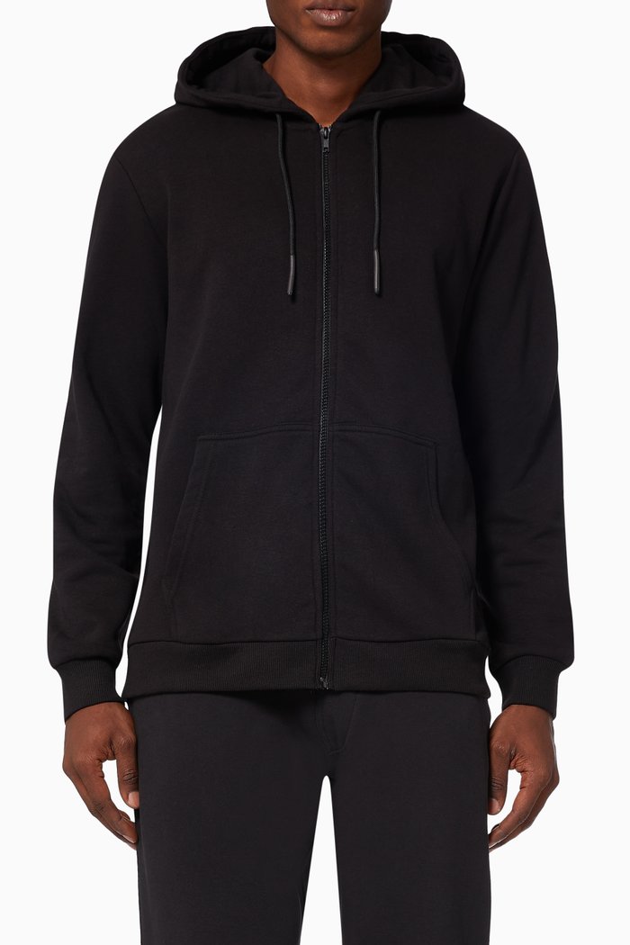 

Ceres Life Hoodie in Cotton Blend Jersey, Black