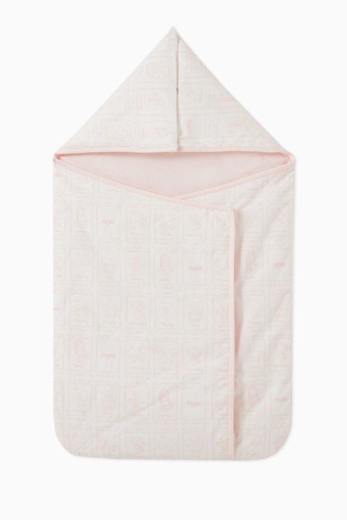 

Logo Sleeping Bag in Cotton, Pink