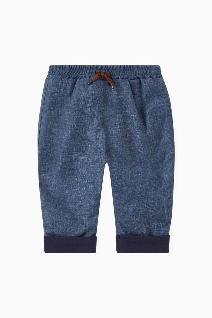 

Plain Sweatpants in Stretch Cotton, Blue