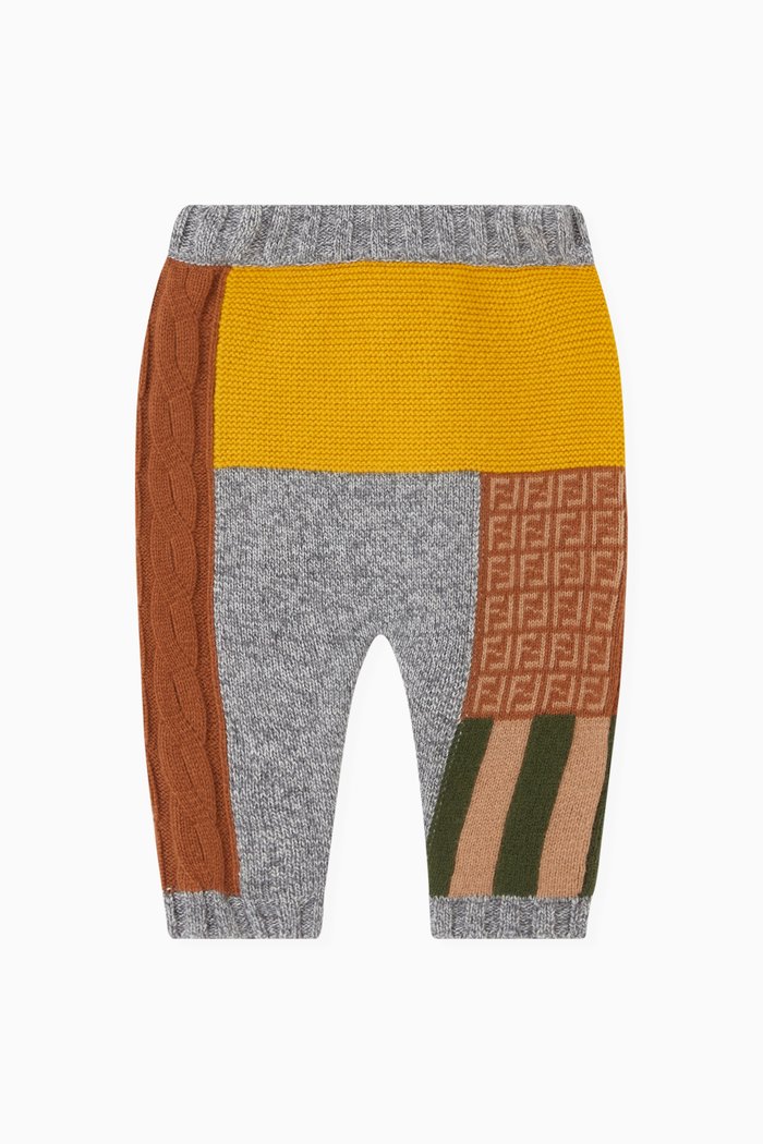 

Patchwork Pants in Wool, Multicolour
