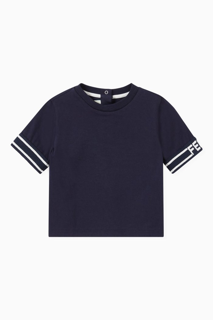 

Logo Sleeve T-shirt in Jersey, Blue