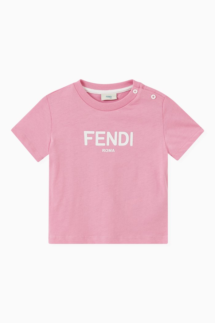 

Logo T-shirt in Jersey, Pink