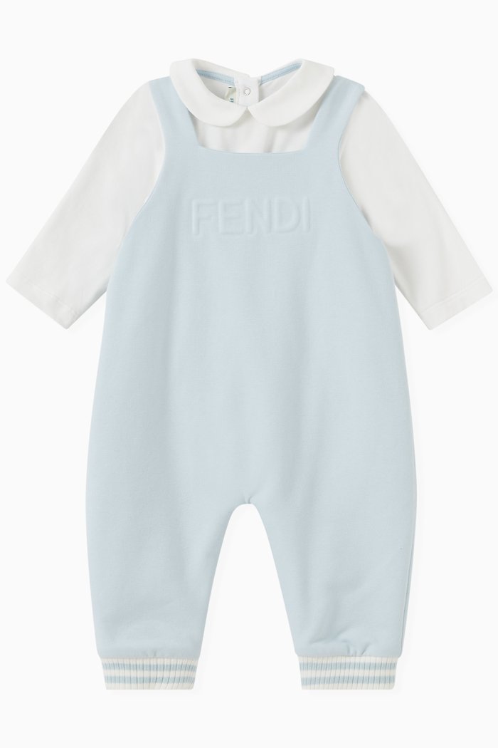 

Romper in Stretch Cotton, Multicolour