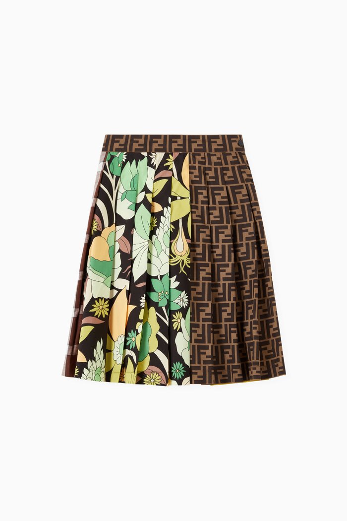 

Patchwork Skirt in Poplin, Multicolour