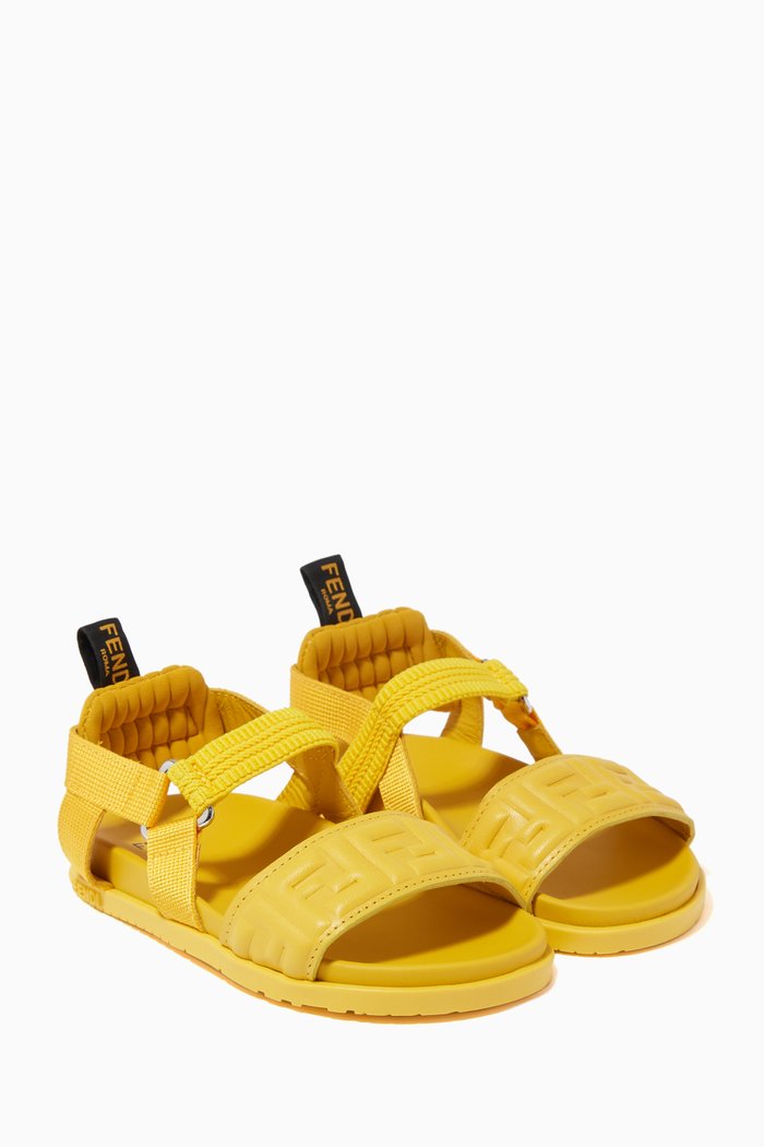 

Monogram Sandals in Textile, Yellow