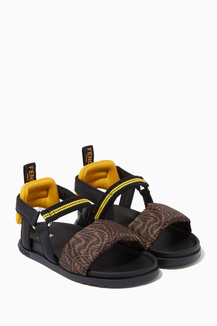

Vertigo Monogram Sandals in Textile, Multicolour