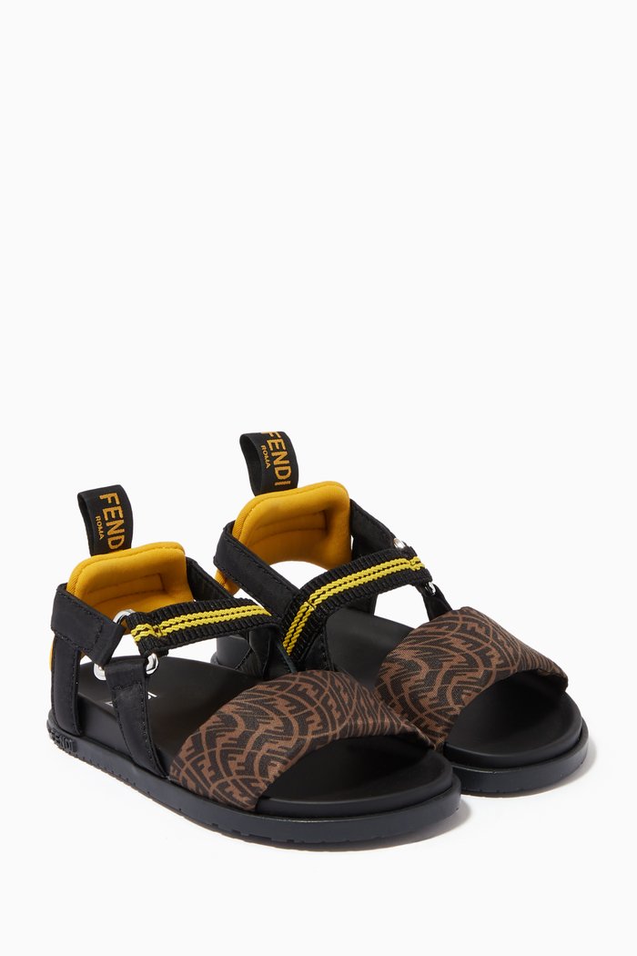 

Vertigo Monogram Sandals in Textile, Multicolour
