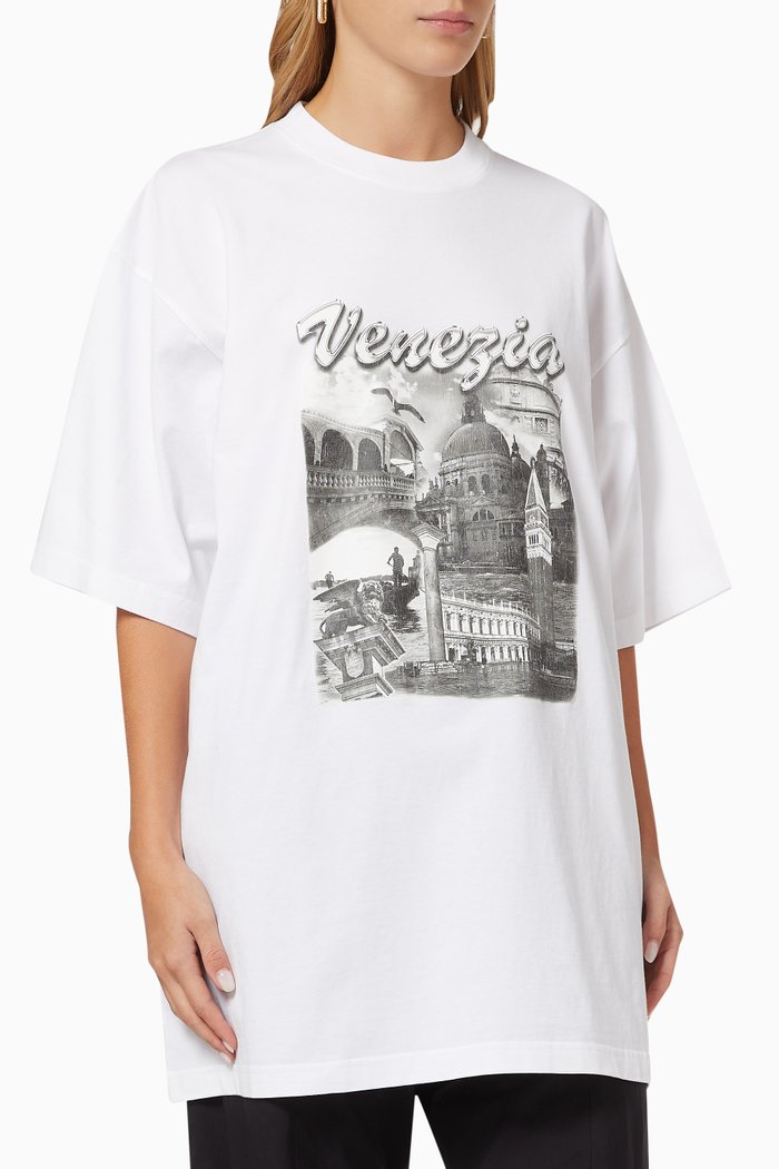 

Venezia Large Fit T-shirt in Organic Vintage Jersey, White