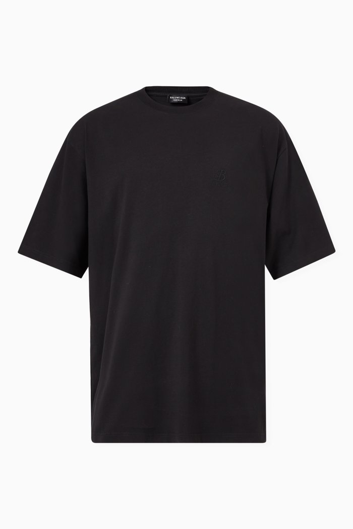

Resort Large Fit T-shirt in Organic Light Jersey, Black