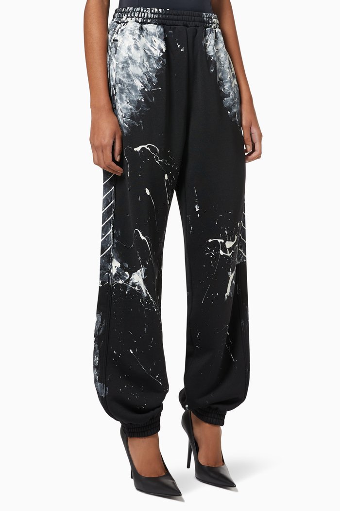 

Painter Sweatpants in Cotton Fleece, Black