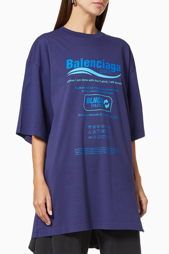 

Dry Cleaning Boxy T-shirt in Vintage Jersey, Blue
