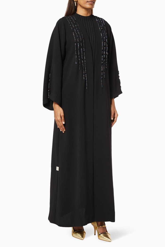 

Gelisa Abaya with Beaded Embroidery, Black