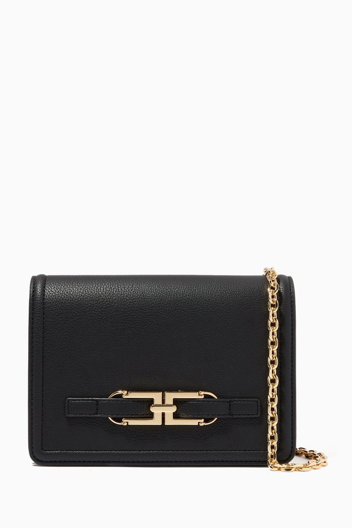 

Crossbody Bag in Faux Leather, Black