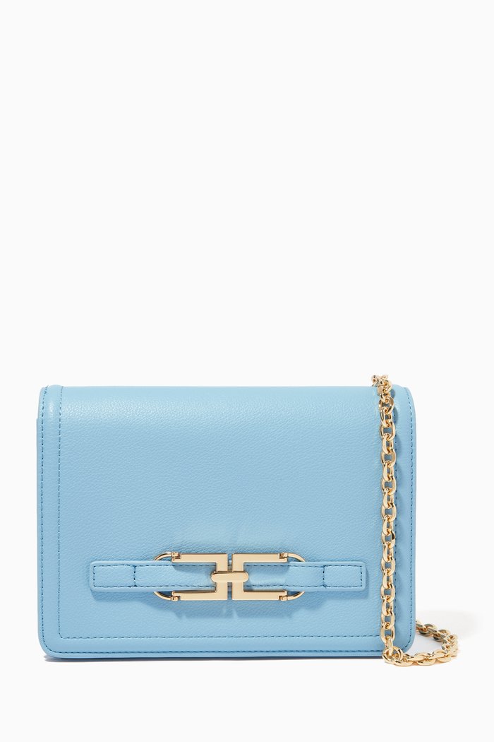 

Crossbody Bag in Faux Leather, Blue
