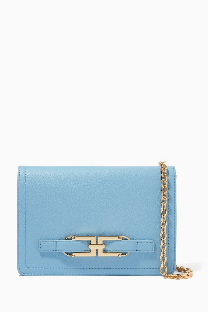 

Crossbody Bag in Faux Leather, Blue