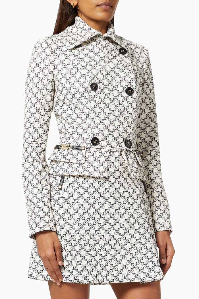 

Double-breasted Jacket in Micro Padlock, Multicolour