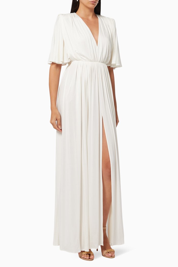 

Maxi Dress in Cupro Jersey, White