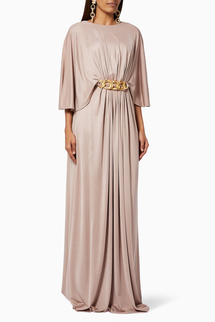 

Maxi Dress in Viscose Jersey, Pink