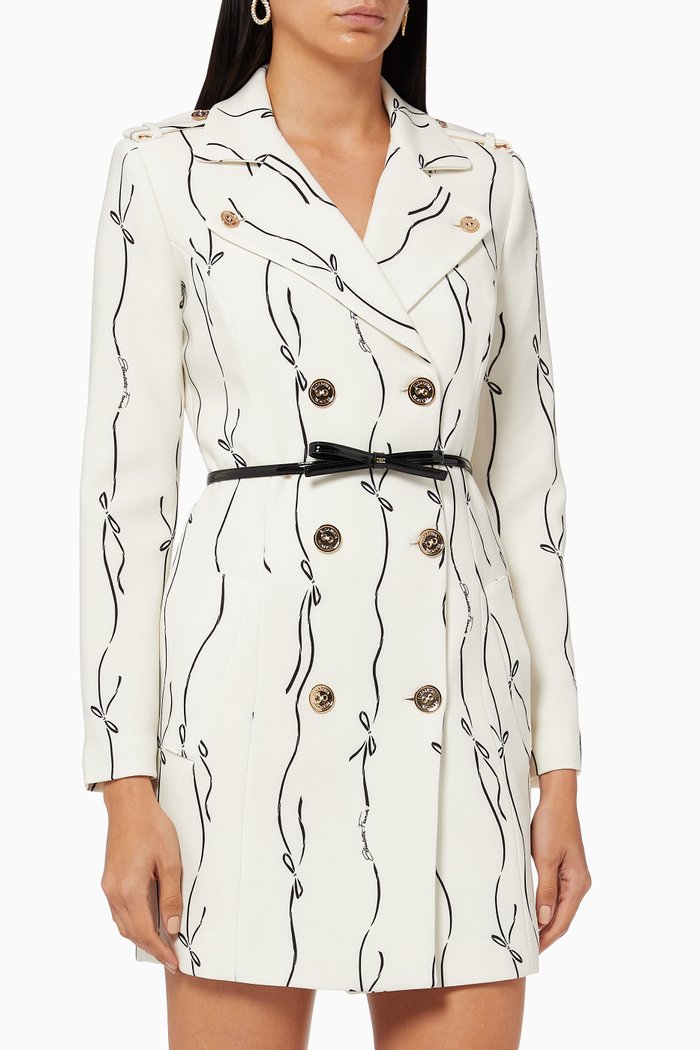 

Coat Dress in Bow Crêpe, Multicolour