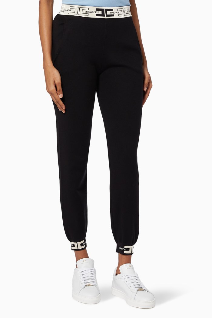 

Sweatpants in Viscose Knit, Black