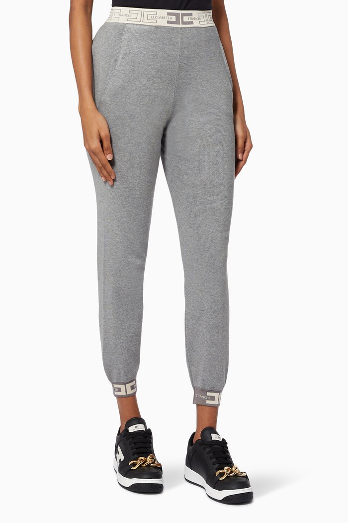

Sweatpants in Viscose Knit, Grey