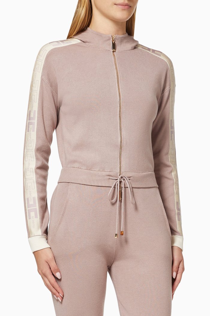 

Sweatshirt in Viscose Knit, Pink