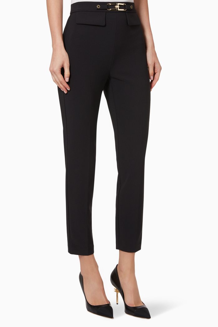 

Skinny Pants in Crêpe, Black