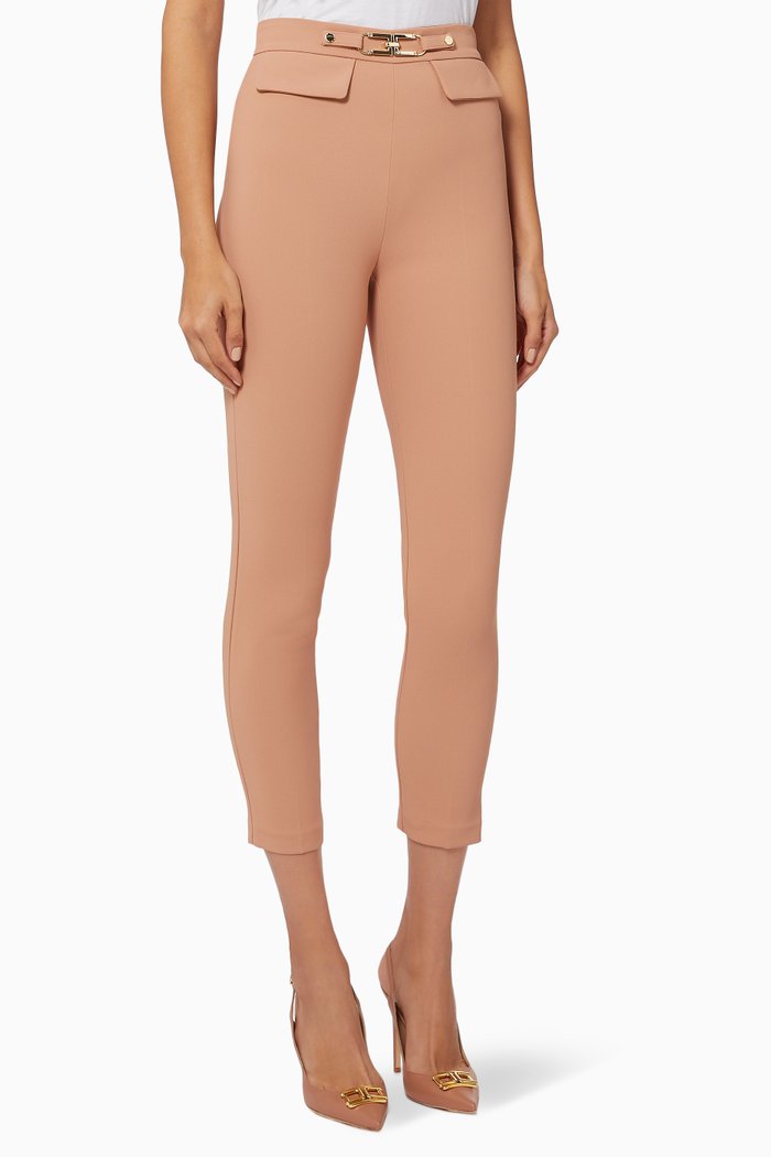 

Skinny Pants in Crêpe, Pink