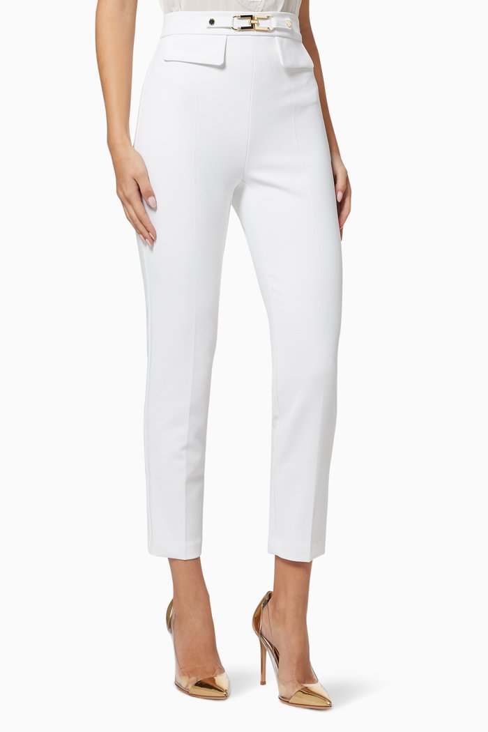 

Skinny Pants in Crêpe, White