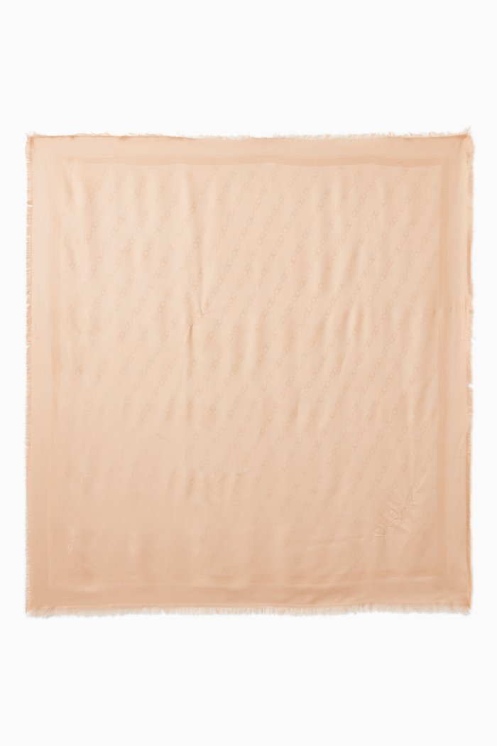 

Scarf in Horse Bit Chain Jacquard, Brown