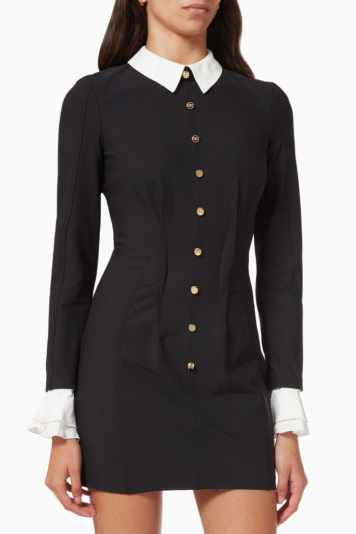 

Mini Dress in Technical Fabric, Black