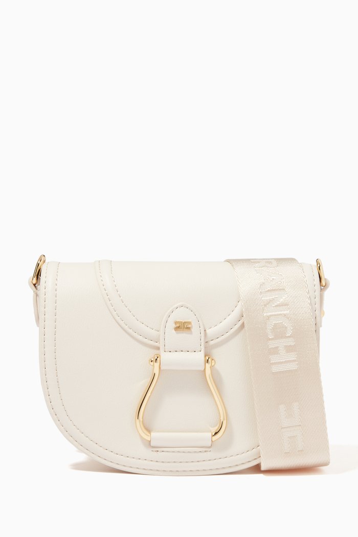 

Shoulder Bag in Faux Leather, White