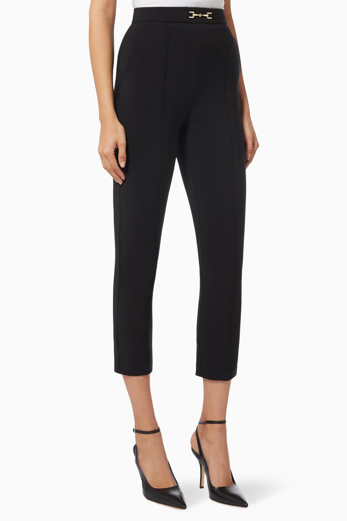 Essential Skinny Pants in Bi-elastic Fabric, Black