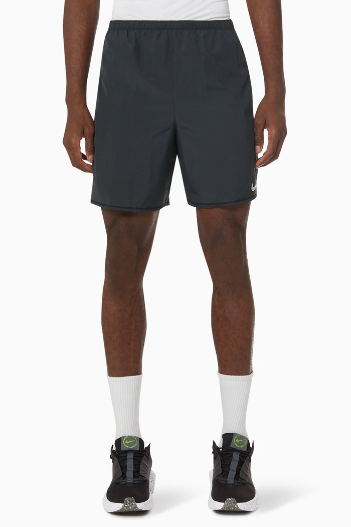 Dri-FIT Challenger Wild Run Shorts in Nylon, Black