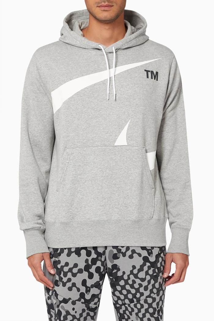 

Sportswear Swoosh Hoodie in Semi-brushed Fleece, Grey