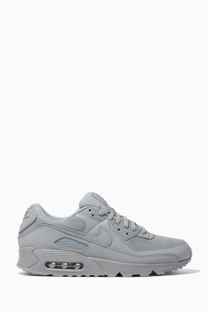 

Air Max 90 Sneakers in Leather, Grey