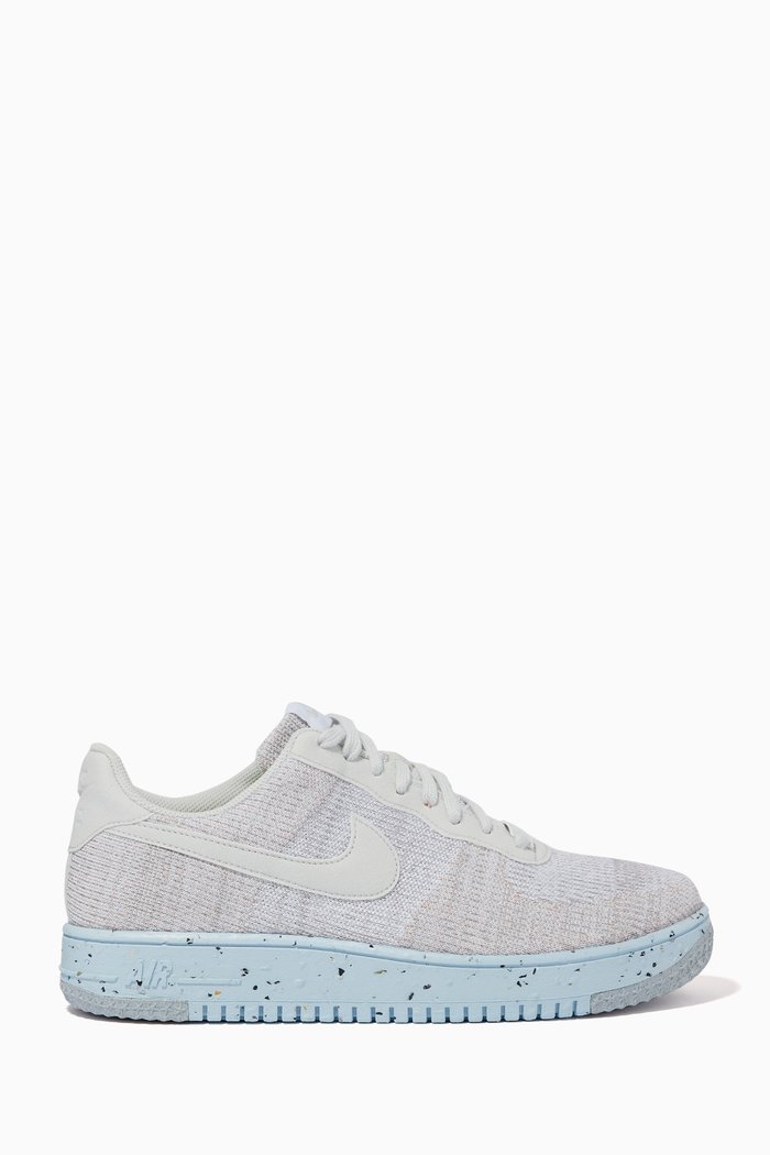 

Air Force 1 Crater FlyKnit Sneakers in Recycled Textile Knit, White