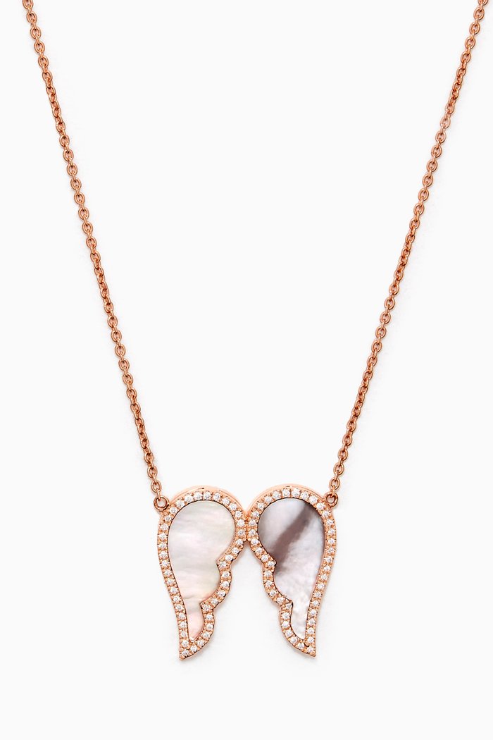 Freedom Diamond Necklace in 18kt Rose Gold