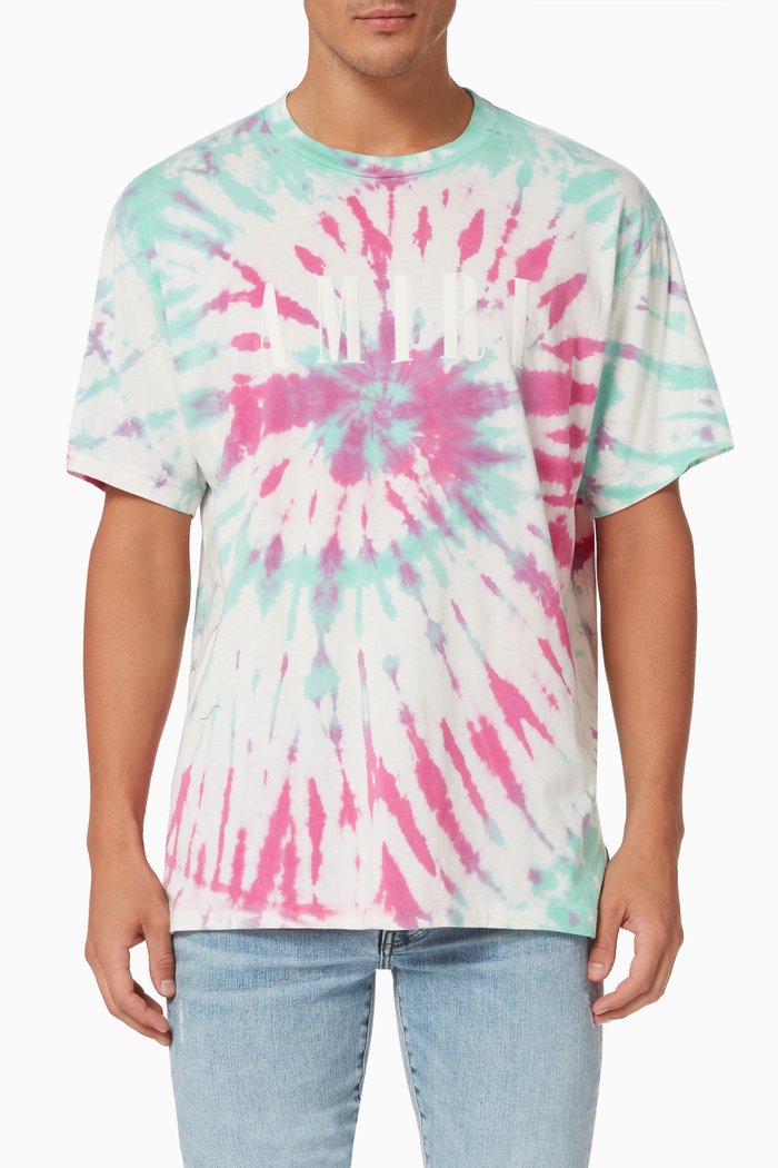 

Tie Dye Core Logo T-shirt in Cotton Jersey, Multicolour