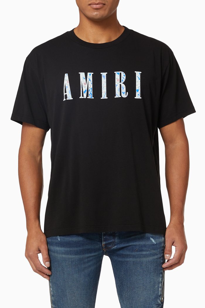 

Paisley Logo T-shirt in Cotton, Black
